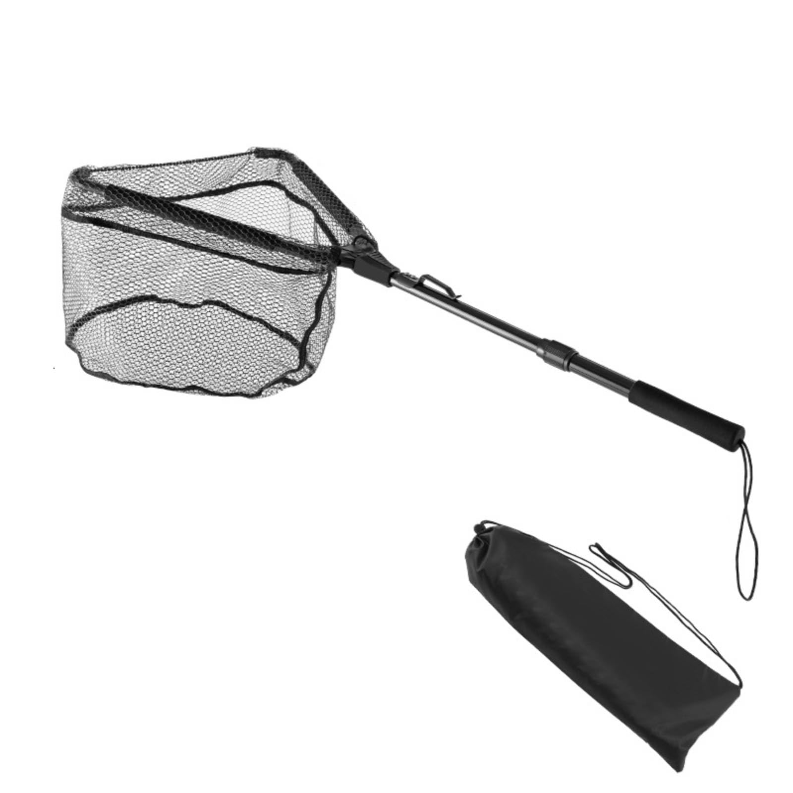 Dynwave Passaguá Dobrável com Bolsa Portátil Puçá Pesca Triangular Retrátil Pesca