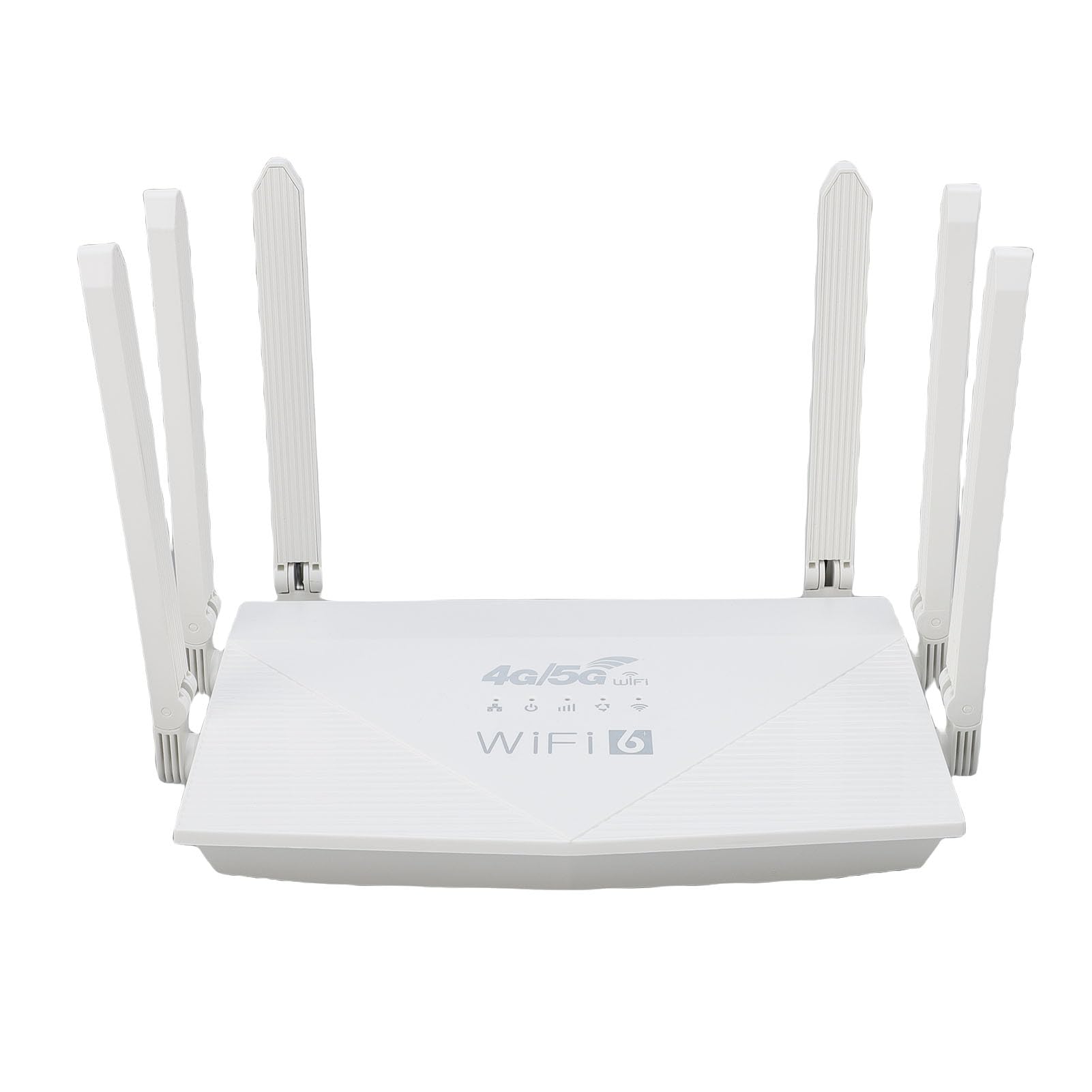 Asixxsix Roteador Sem Fio WiFi 6, Roteador de Internet Sem Fio 4G CPE LTE de 300 Mbps Com Slot para Cartão SIM e 6 Antenas, Bateria Integrada de 5000 MAh, até 32 Dispositivos