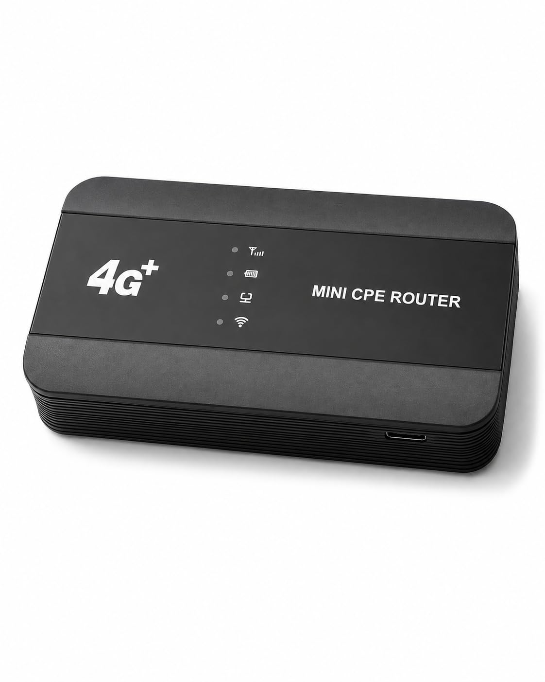 AMONIDA Roteador Portátil 4G LTE WiFi Hotspot, 300Mbps de Alta Velocidade Com Porta RJ45 e USB C, 10 Conexões de Dispositivos, Bateria de 3000mAh para Viagens, Laptop, Dispositivos Móveis