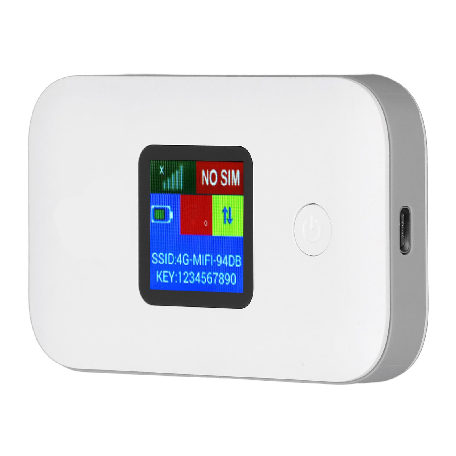 Generic Hotspot WiFi Portátil, Roteador Móvel 4G LTE 300Mbps Com Slot para Cartão SIM, Roteador de Viagem 3000mAh Suporta 10 Dispositivos WiFi USB C Power para Asiáticos