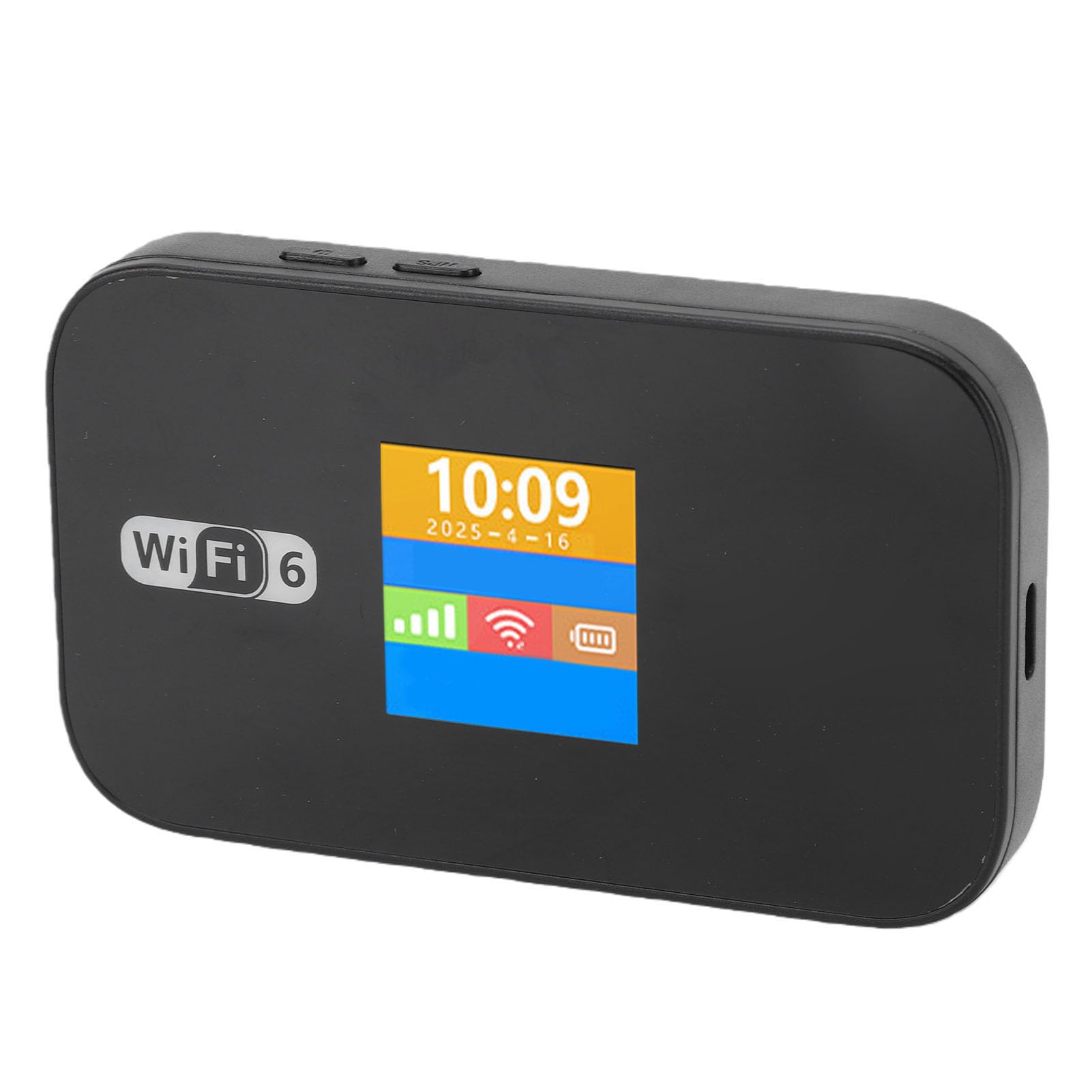 Estink Roteador Móvel 4G LTE WiFi 6, 32 Dispositivos Bateria 3000mAh