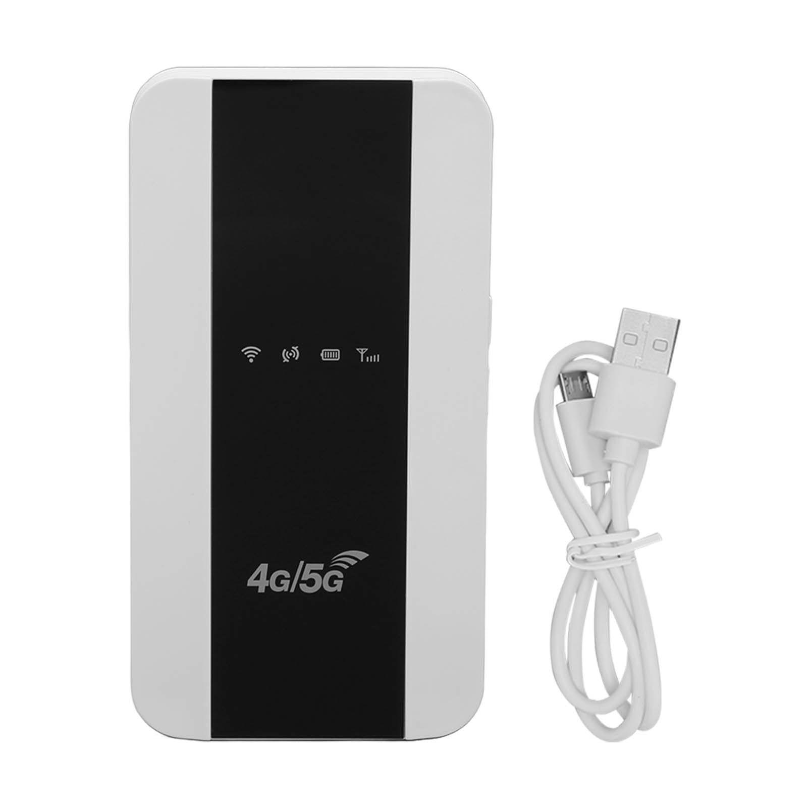Hotspot WiFi portátil 4G LTE roteador móvel desbloqueado com slot para cartão SIM, 150Mbps, bateria de 3000mAh, suporte para até 10 dispositivos, indicador LED, versão dos EUA, (Versão dos EUA)