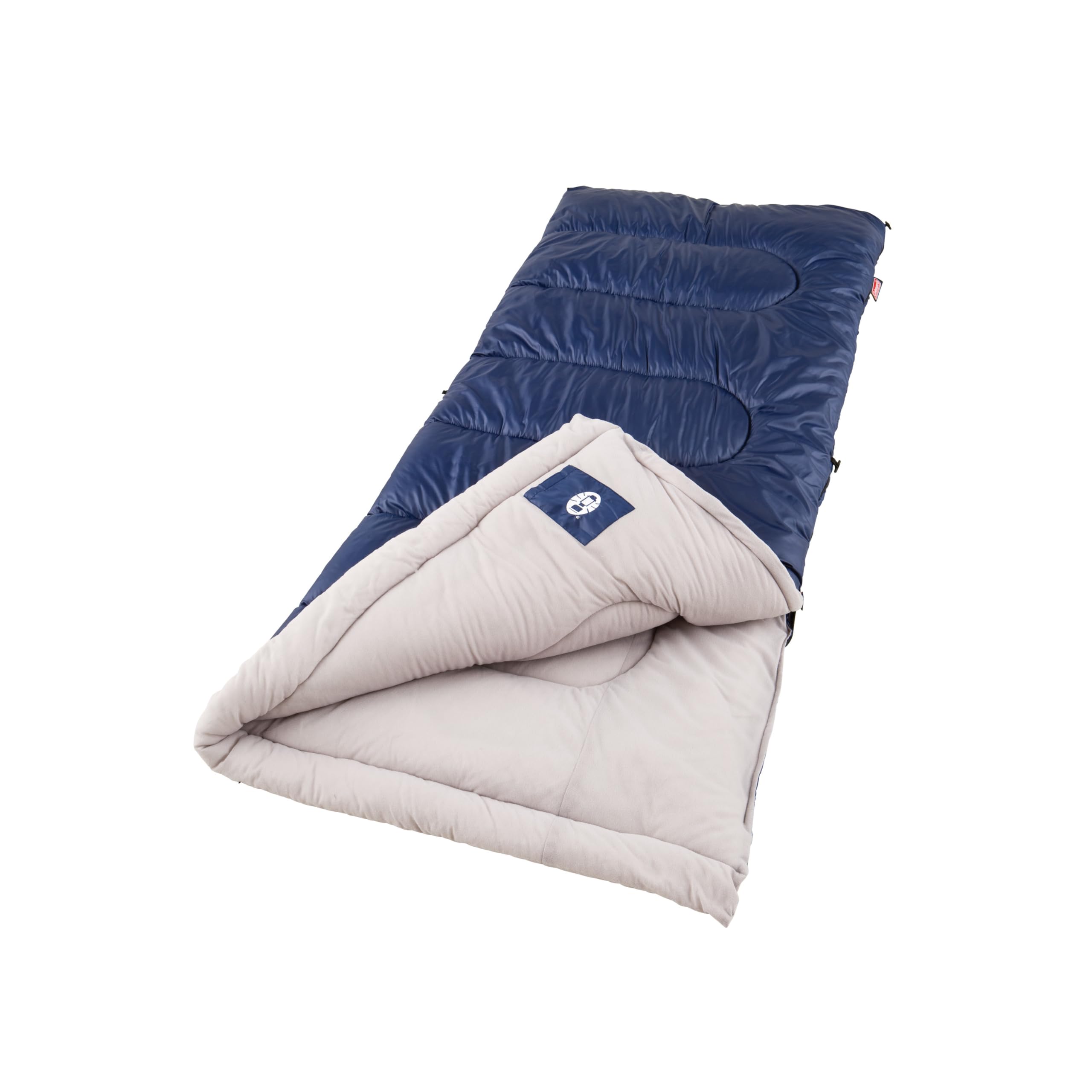 Coleman Brazos Saco de dormir adulto para clima frio 20/-1.1 °C com zíper e saco de coisas, lavável na máquina