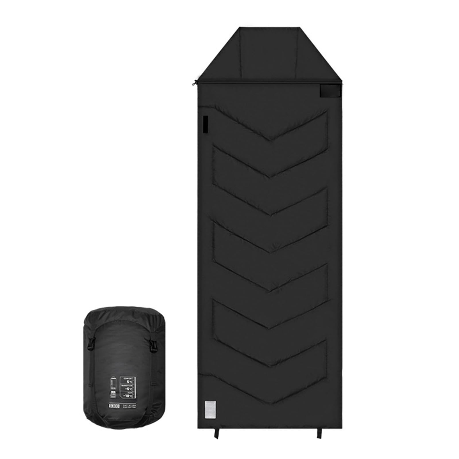 Generic Saco de Dormir de Inverno para Adultos, Classificação de Temperatura de -10 a 5 Graus Celsius, 360 Graus à Prova de e à Prova de Chuva, Tamanho Amplo 220x80cm, Com Saco de