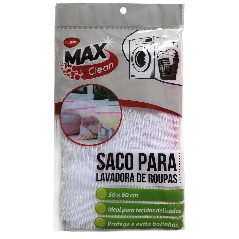 Saco Para Lavar Roupa Delicada na Máquina, Papa Bolinhas, Nylon Resistente com Ziper TAMANHO 60x50cm Grande
