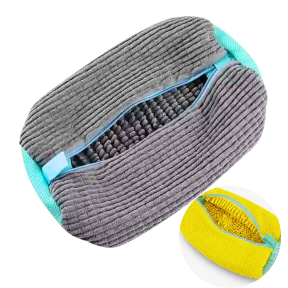 Saco para Lavar Tênis na Máquina – Protetor de Calçados Lavagem 360° Tamanho Grande – Material Macio e Resistente para Sapatos e Tênis Diversos Premium (Cores Sortidas)