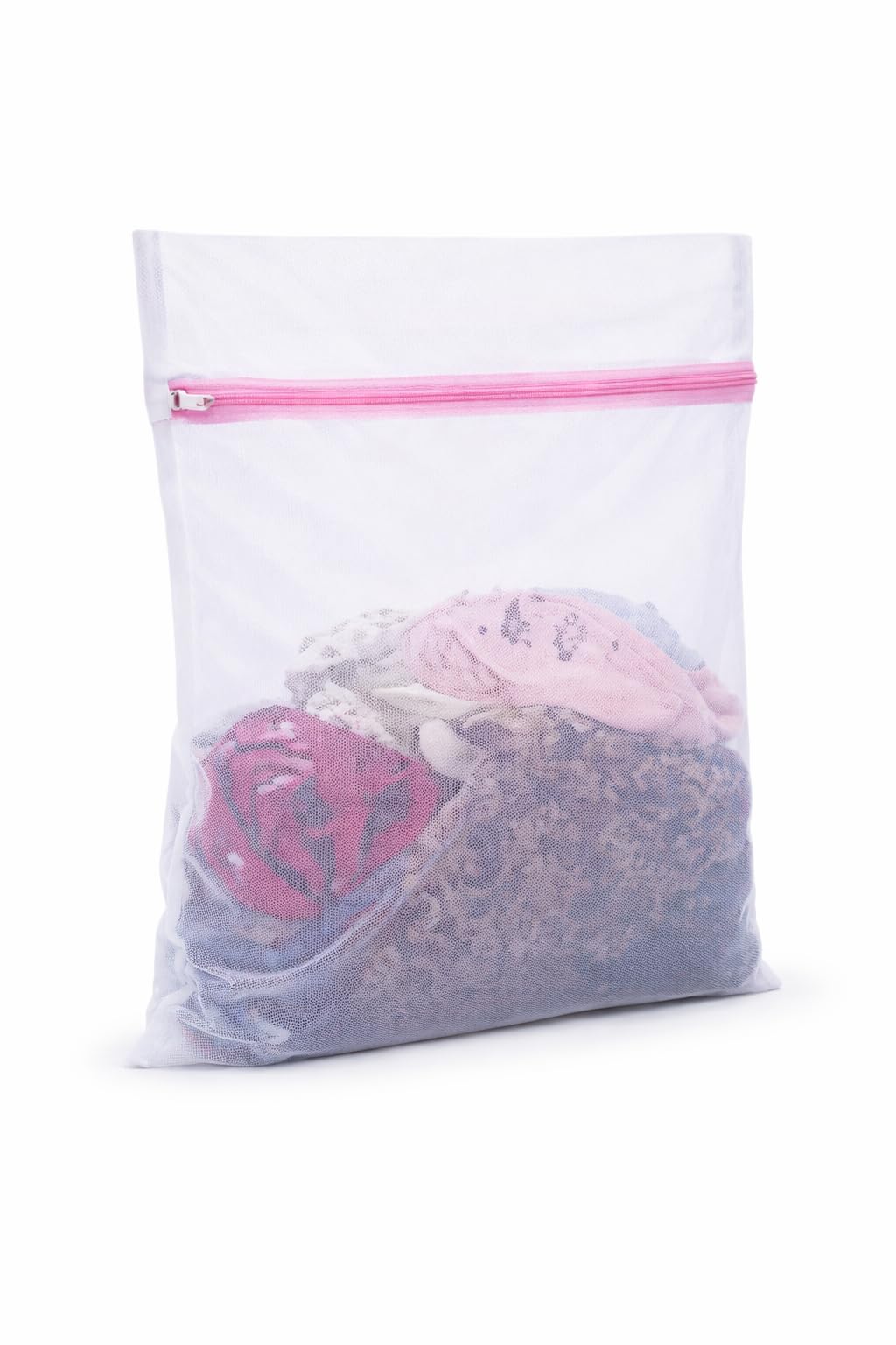 Saco para Lavar Roupas Delicadas 40x50cm com Zíper – Wash Bag Grande – Protege na Máquina e Tanquinho – Anti Bolinhas, Ideal para Lingerie e Roupas Íntimas