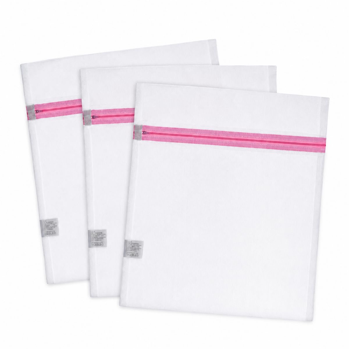 Saco para Lavar Roupas Delicadas 40x50 cm Kit 3 Unidades | Malha fina resistente, circulação de água e sabão, separação prática, ajuda a reduzir atritos, torções e enroscamentos