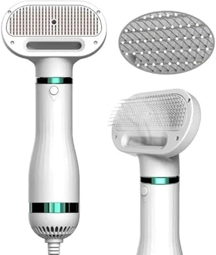 Escova Secadora Pet 110V- 2 EM 1 Seca Remove Pelos Cachorro Coelho Gato ，Baixo Ruído!