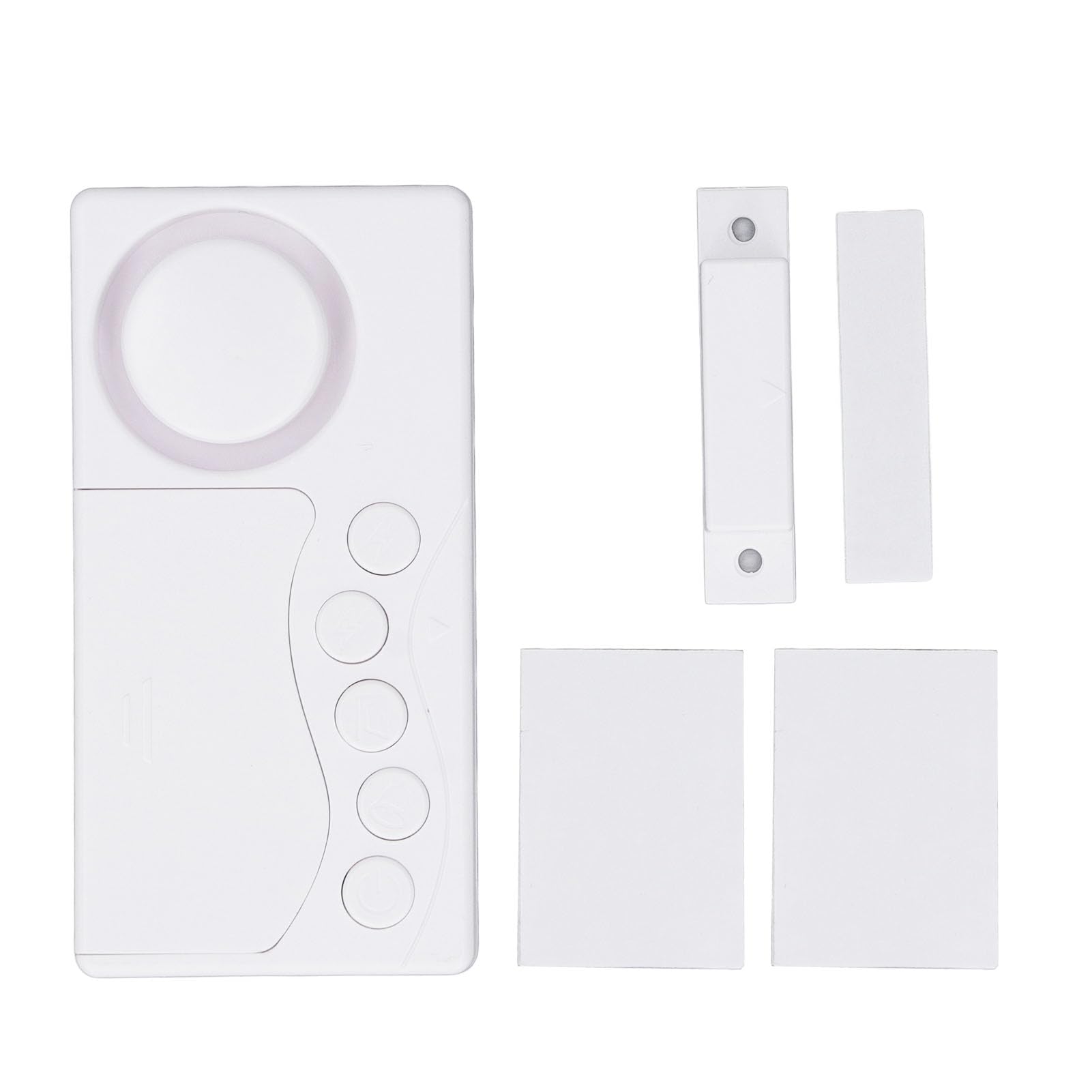 Alarme de sensor magnético de porta e alarme de janela sem fio com alerta de 108dB e LED - 4 modos de função, incluindo campainha e lembrete de porta fechada - Material ABS para