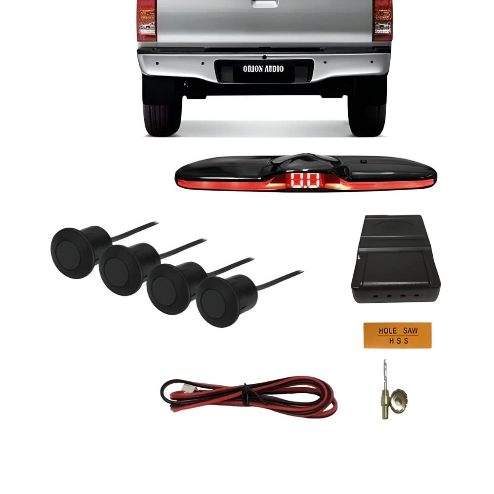 Sensor de Estacionamento c/Display Emborrachado Preto