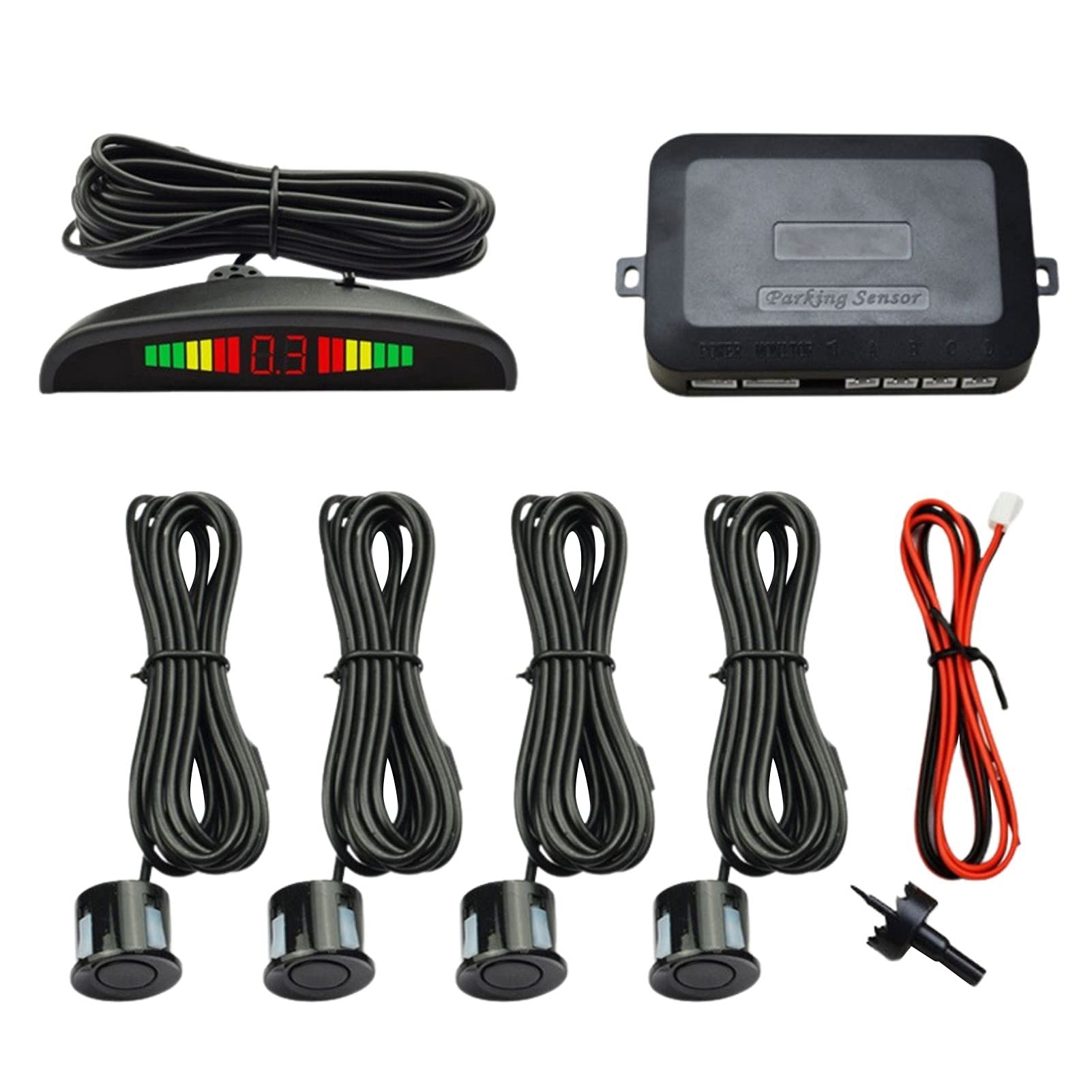 Mingzhe de Sensor de Estacionamento para Carro, 4 Sensores, Com Display