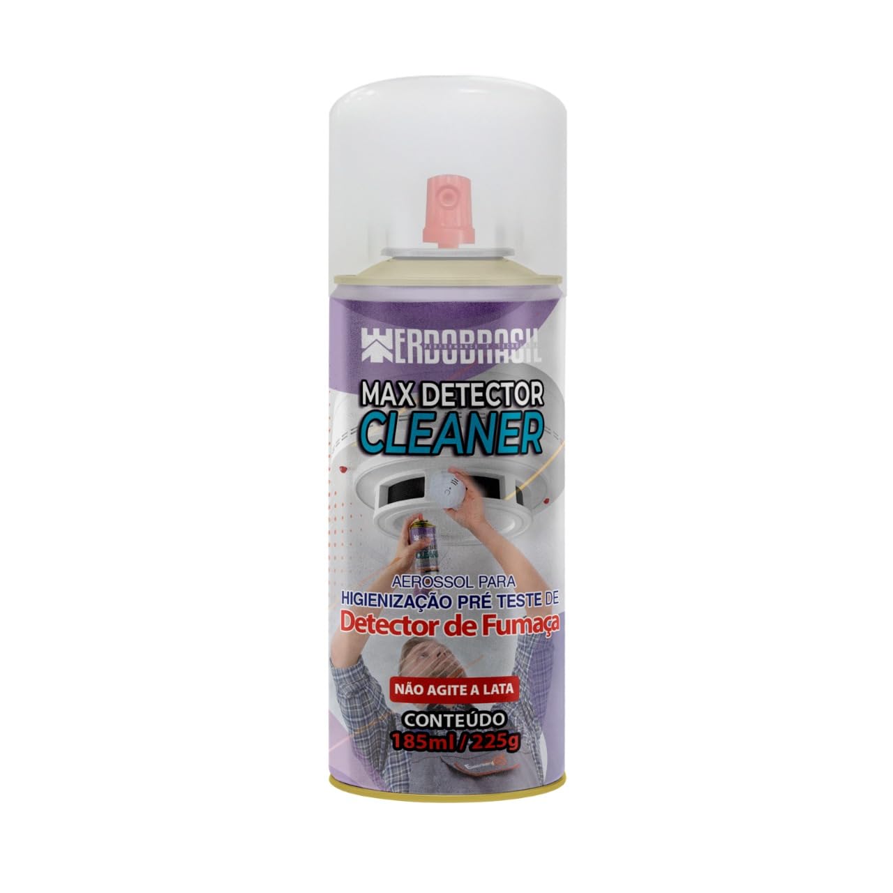 Higienizador de Detector de Fumaça 185ml/225g - Max Detector Cleaner