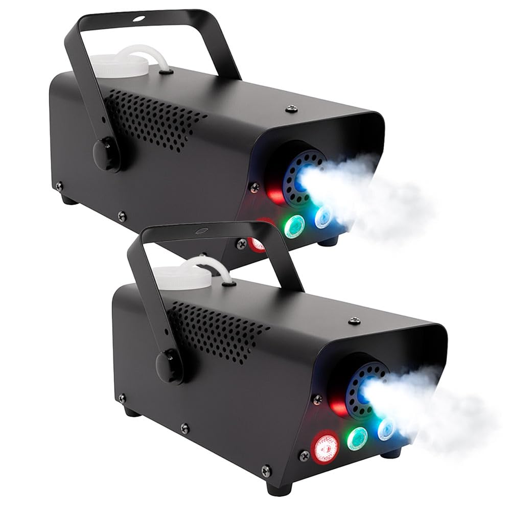 Kit 2 Máquina de Fumaça Iluminação Led RGB DMX 500w Controle - 220v