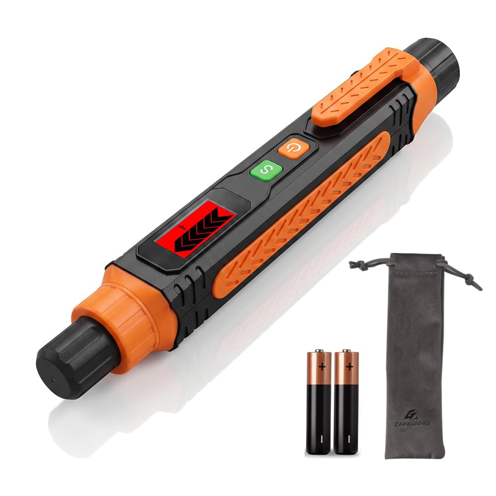 Detector de vazamento de gás natural, farejador de gás portátil com alarme sonoro e visual, para gás combustível como metano, propano com 2 baterias e bolsa de transporte