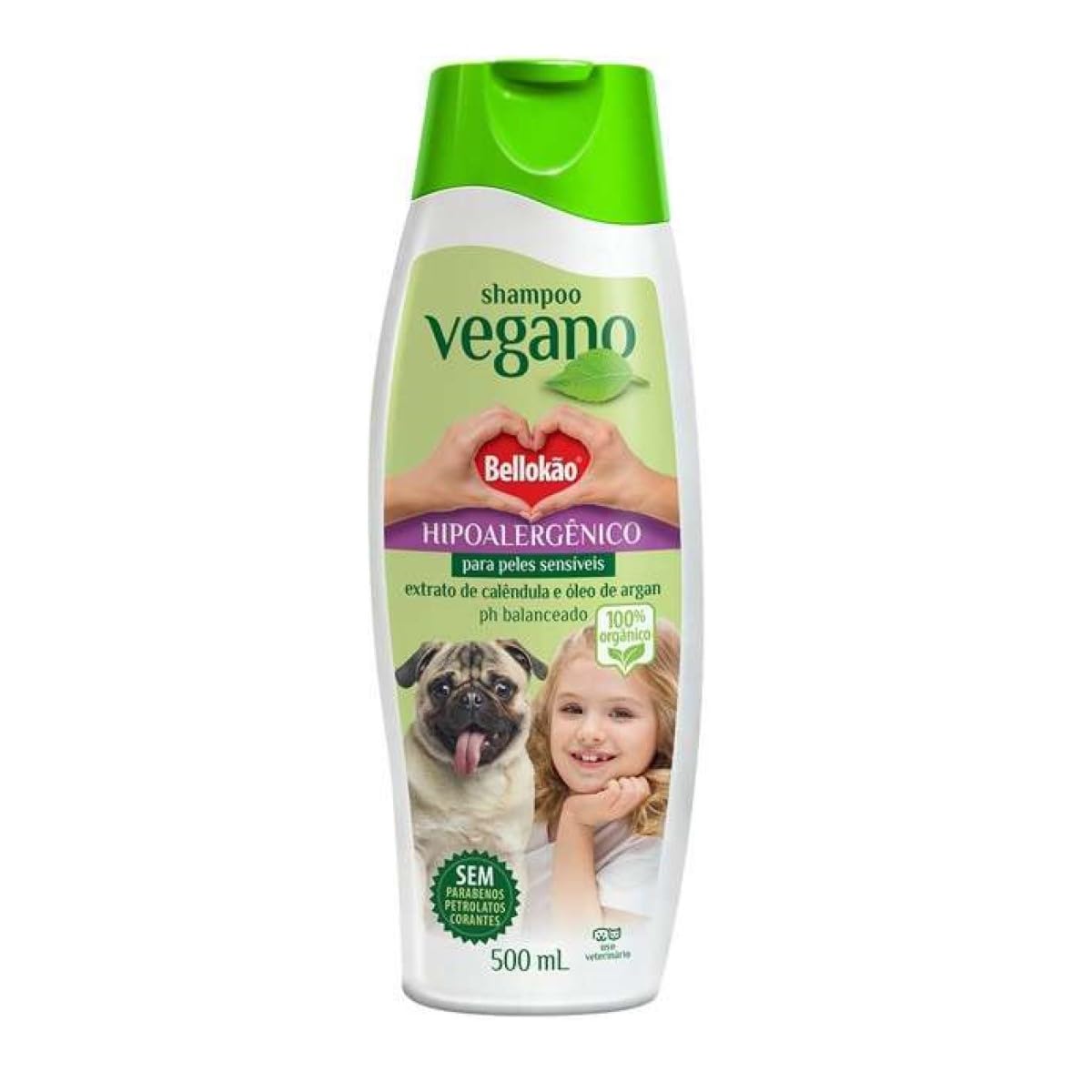 Shampoo Hipoalergenico Vegano Bellokão 500 ml