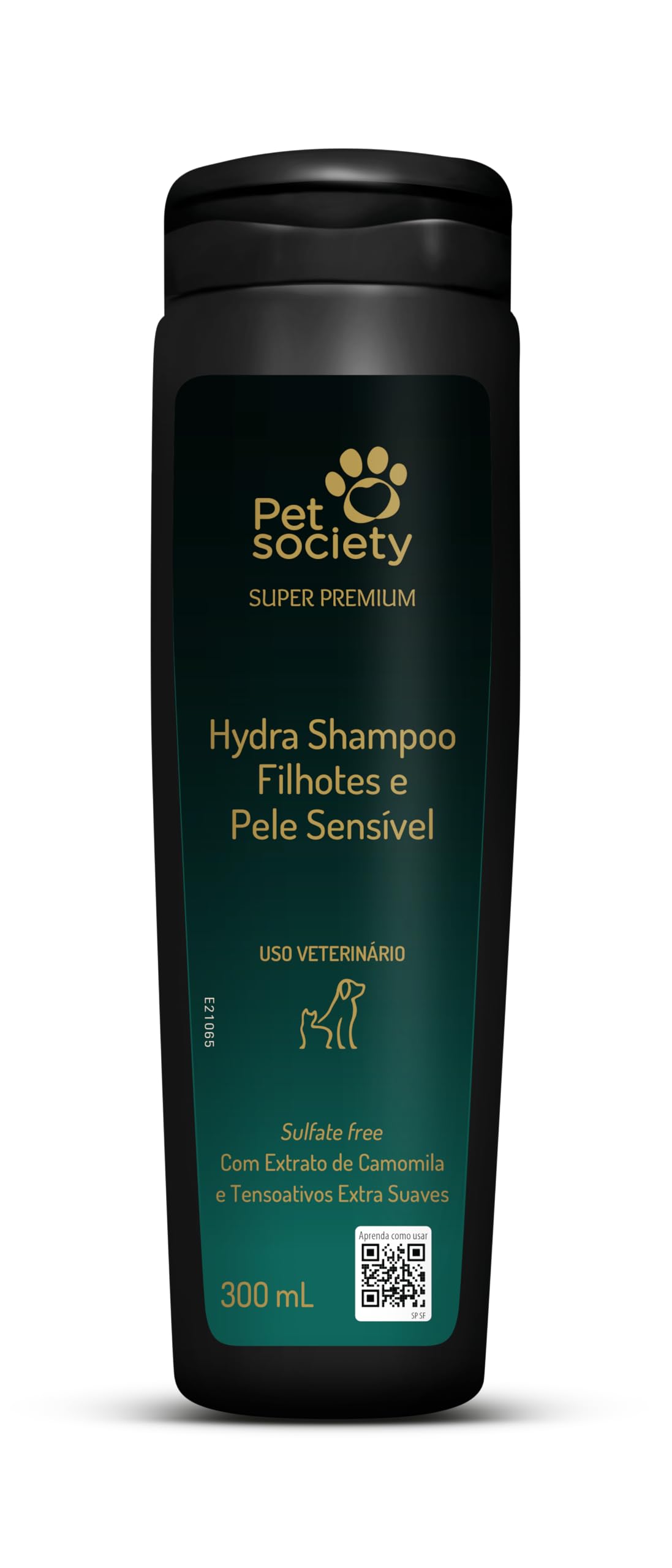Super Premium Shampoo Filhotes e Pele Sensível 300ml cães gatos Pet Society
