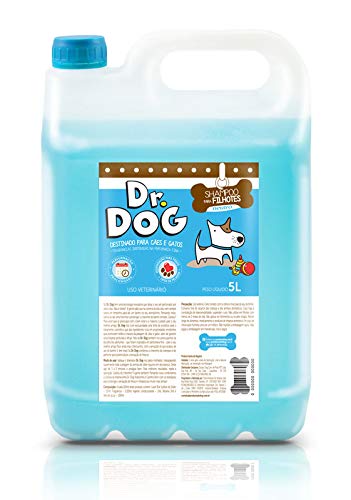 Dr. Dog Shampoo Pet Hipoalergênico, pH neutro, para cães e gatos de peles sensíveis, alto rendimento, Não arde ou irrita os olhos, galão 5 litros - versões (Shampoo Pet pH Neutro)