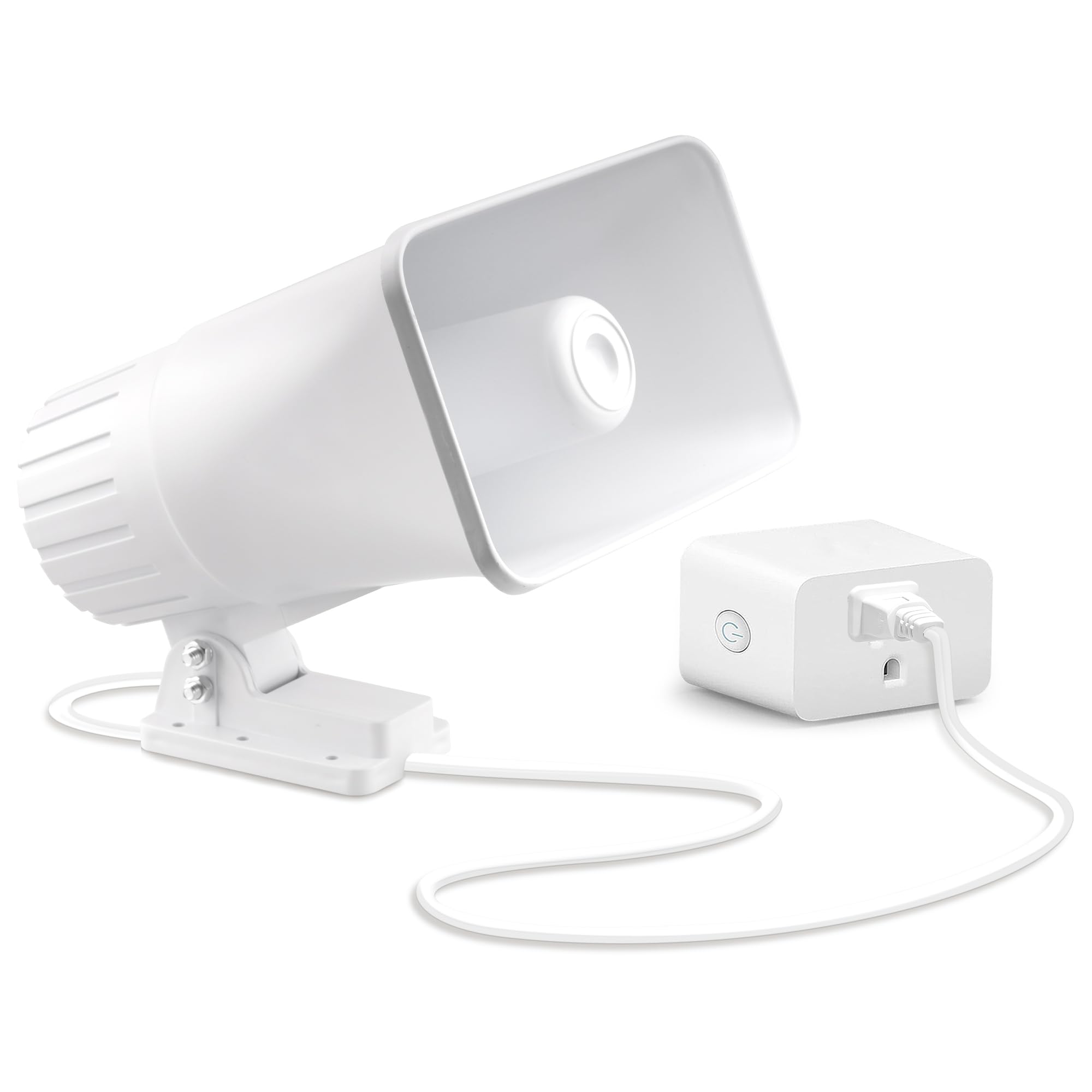 Nippon America Sirene De Segurança De Alarme Externo De Alta Potência E Alto Decibel (Tc-S7545-110), Longo Alcance, 80 Watts, 120 Decibéis, Ativação Remota Com Soquete Wi-Fi (Vendido Separadamente)