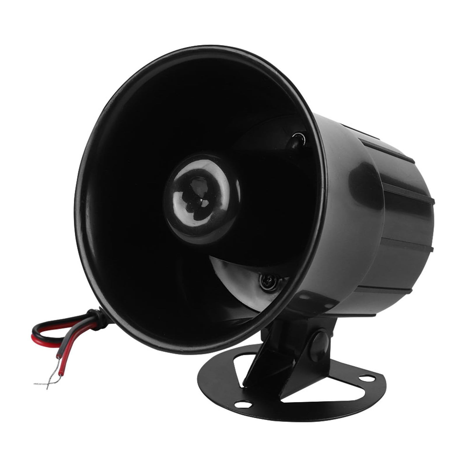 GLOGLOW Buzina de Alarme 110 DB DC, ABS Retardador de Fogo, Sirene Alta de 12V para Sistemas de Segurança e Uso Externo