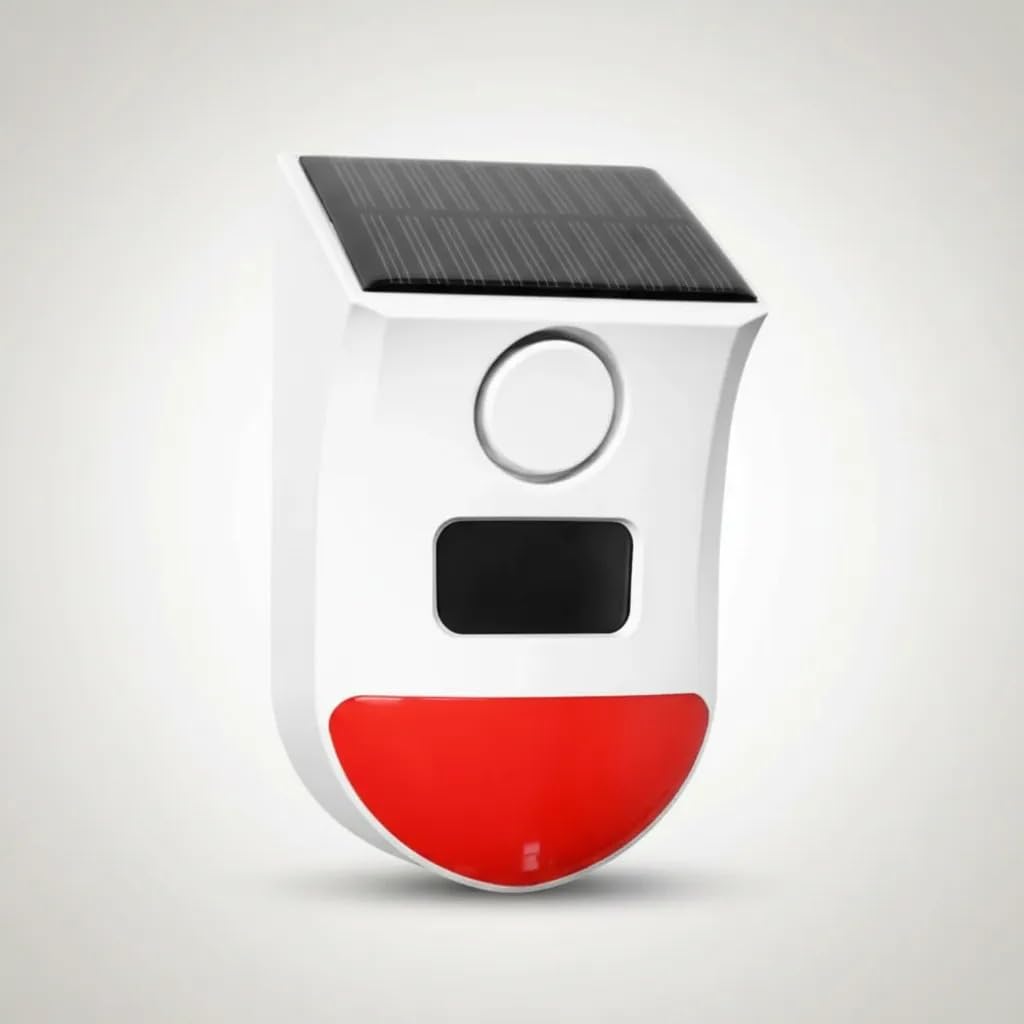 Alarme Sensor de Presença Sirene 120dB WiFi A prova de Água e Chuva IP65 para ambiente Internos e Externos Residencial e Comercial