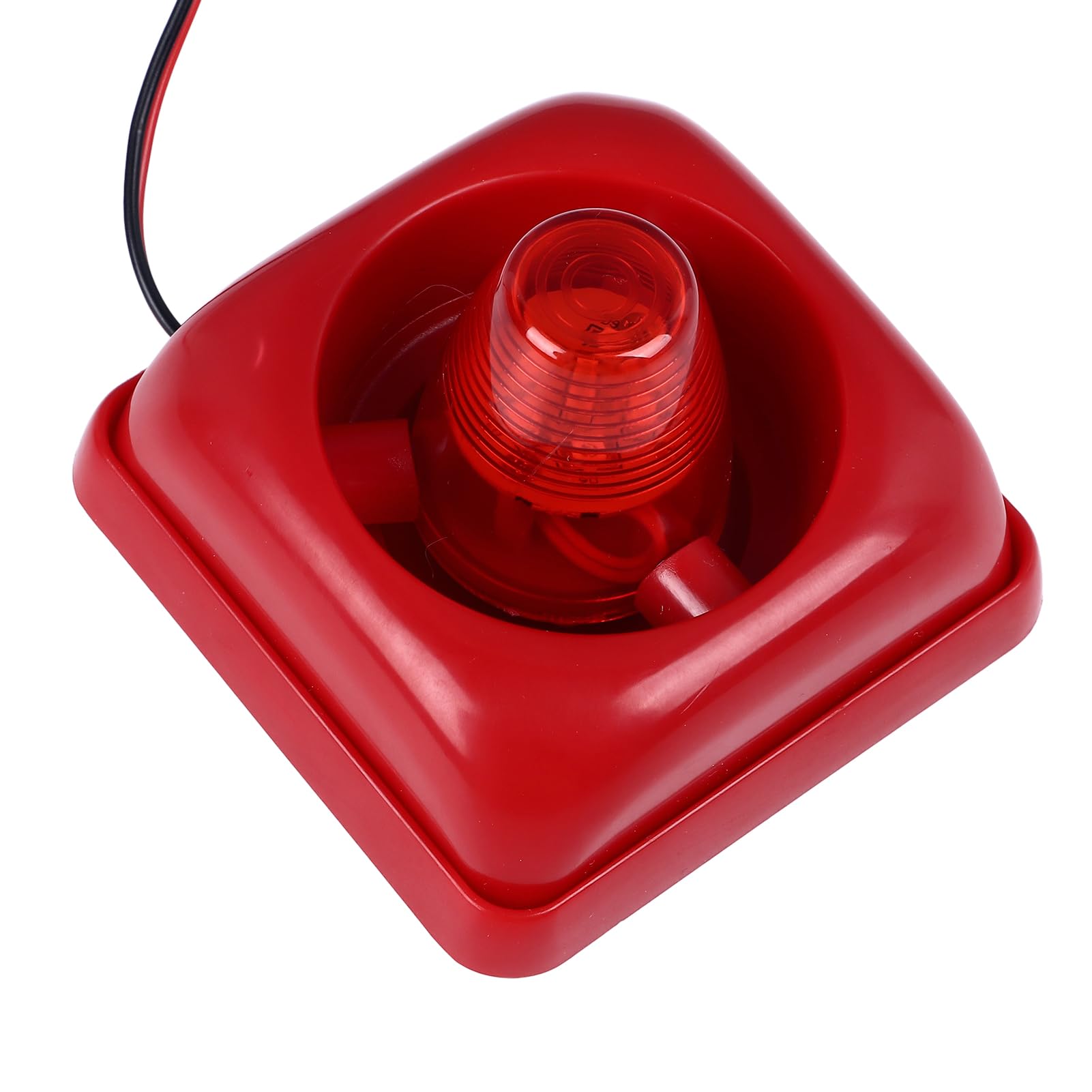 Hyuduo Alarme de Sirene Industrial, Material ABS, Sirene de Incêndio Alta de 115DB Com Luzes Piscantes para Alertas de Emergência Internos e Externos