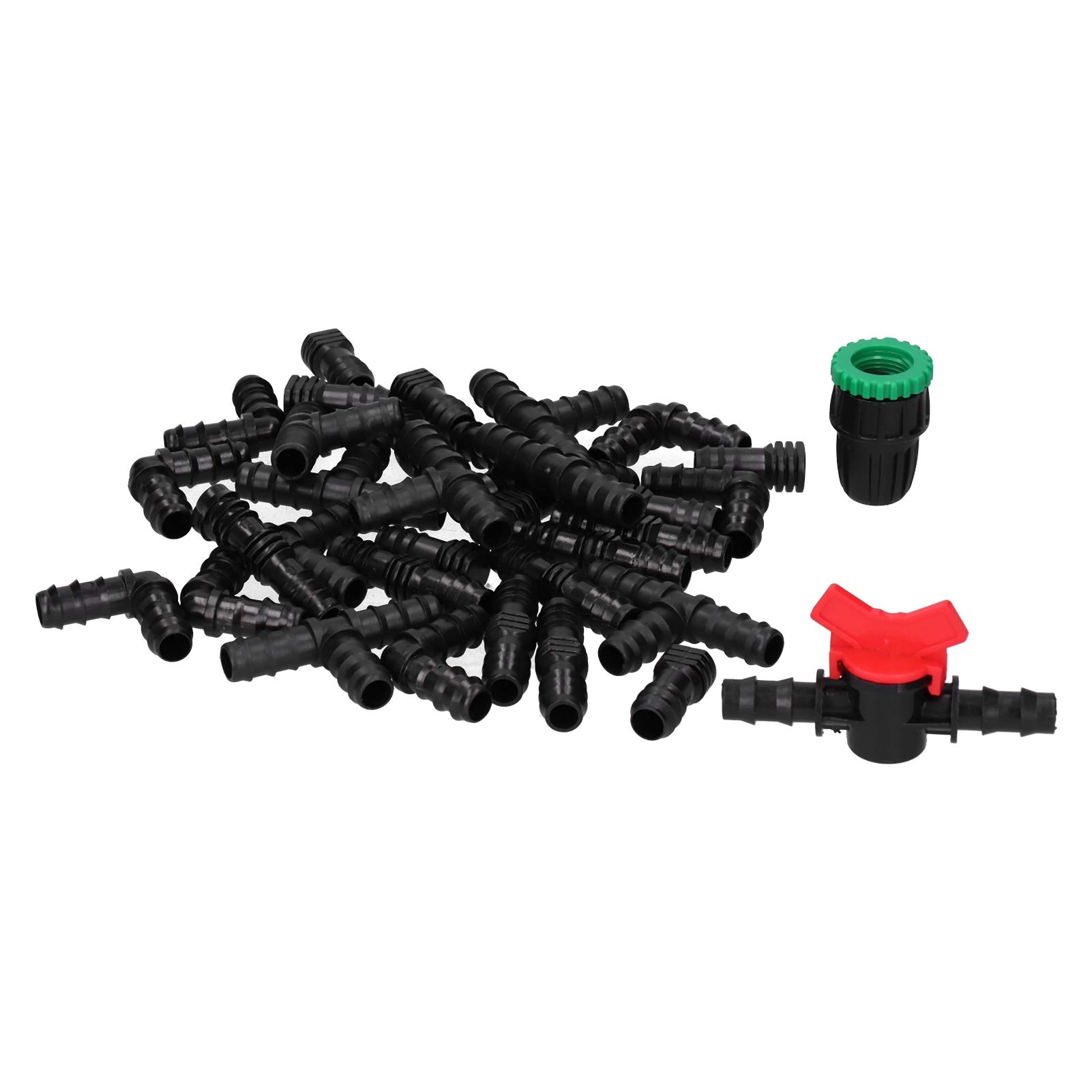 Cryfokt Kit de Acessórios para Irrigação por Gotejamento G1/2,