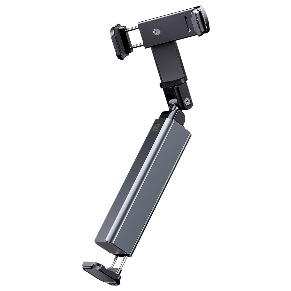Geonav Suporte Portátil e Dobrável Com Rotação 360º para Celular Em Alumínio e ABS para Modelos de 4 a 7 polegadas, SUPVGSG, Cinza