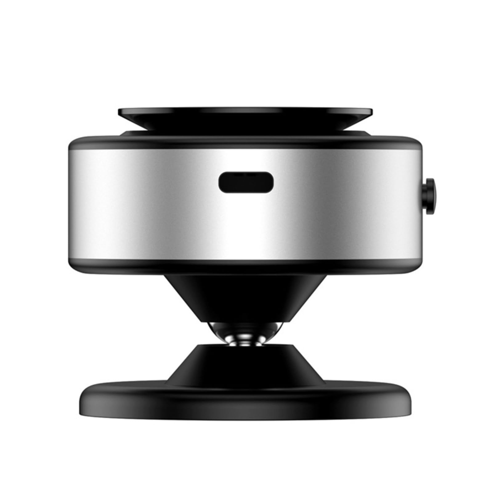 Suporte Portátil Dobrável para Celular com Ventosa a Vácuo e Rotação 360° I Fixação Dupla Face para Carro, Espelho e Academia I Cinza/Preto