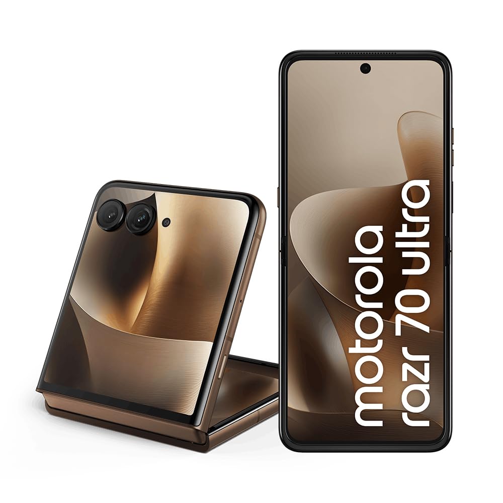 Smartphone Motorola Razr 70 Ultra 5G - 512GB 24GB (12GB RAM+12GB Ram Boost), Snapdragon 8 Elite, tela interna 7" e externa 4”, extreme AMOLED, câmera 50MP, IP48 - Madeira