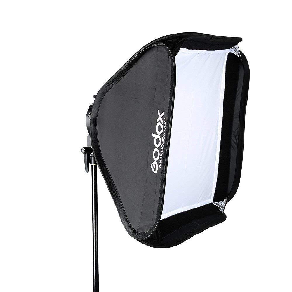 Godox Softbox 32" x 32" 80 cm x 80 cm Montagem Bowens dobrável de configuração rápida, softbox de iluminação fotográfica para câmera, flash de estúdio de fotografia