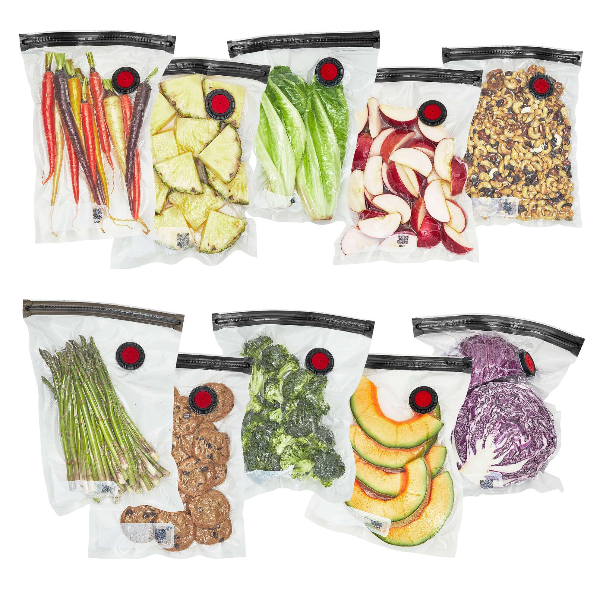 ZWILLING Sacos seladores a vácuo Fresh & Save com 10 peças, sacos sous vide, preparação de refeições - médio