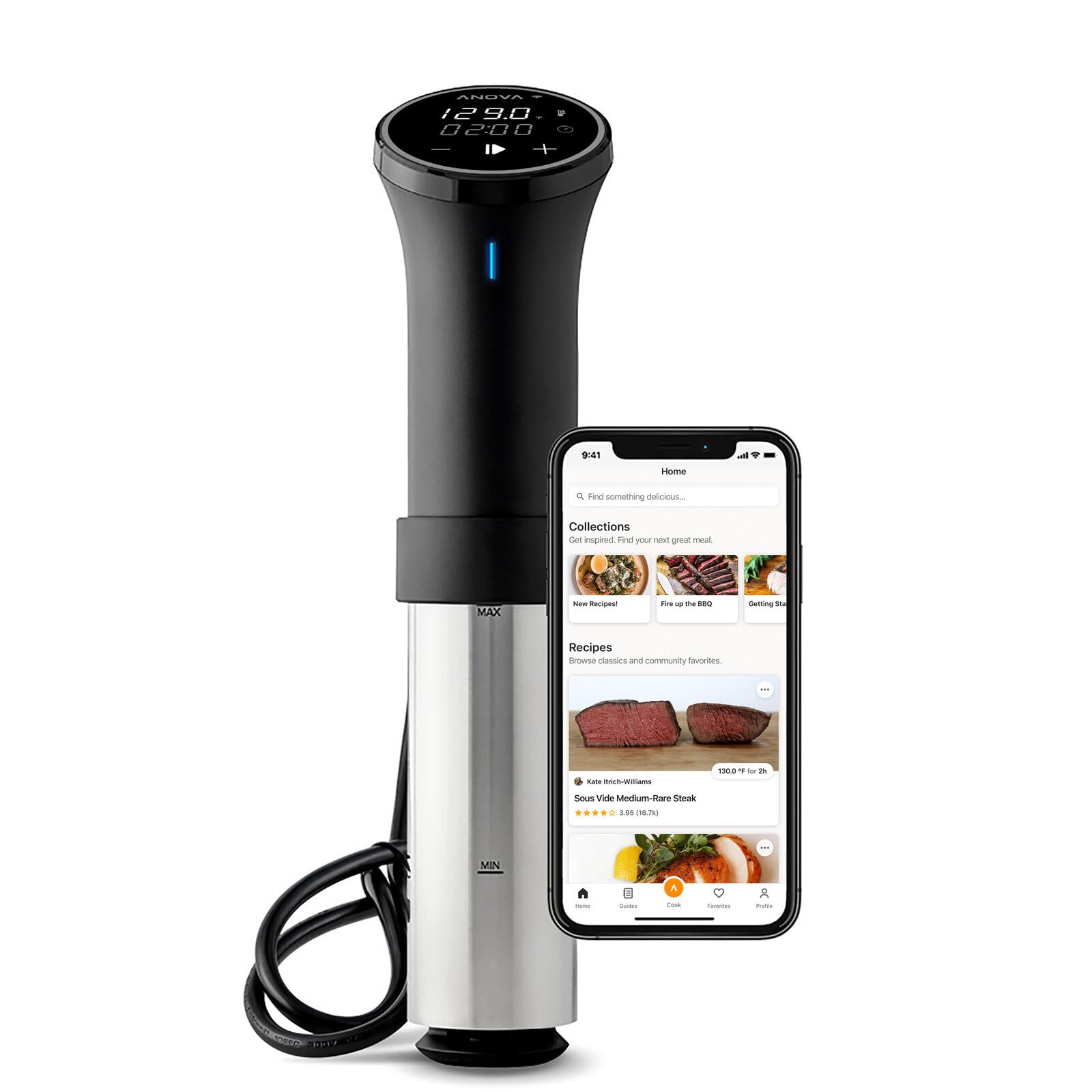 Anova Culinary Panela de precisão Sous Vide 3.0 (WiFi), 1100 Watts