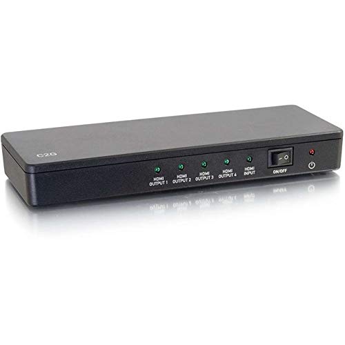 C2G 41058 divisor HDMI 4 portas 4K UHD, preto