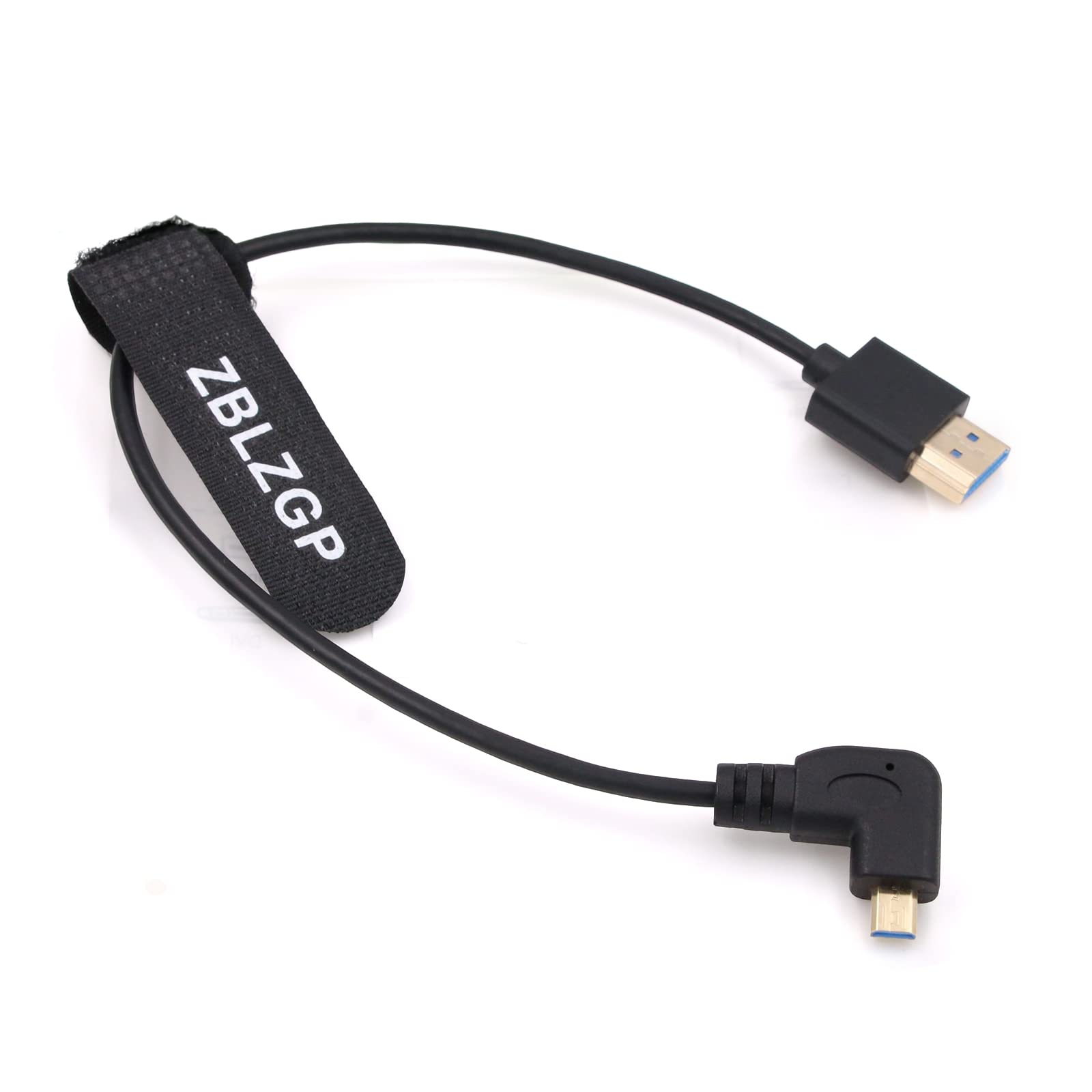 Cabo micro HDMI para HDMI 2.1 de alta velocidade 8K dobra à esquerda para câmeras Blackmagic Pocket Cinema Monitor TV PS5 ATOMOS Ninja V Portkeys HDMI Splitter cabo digital