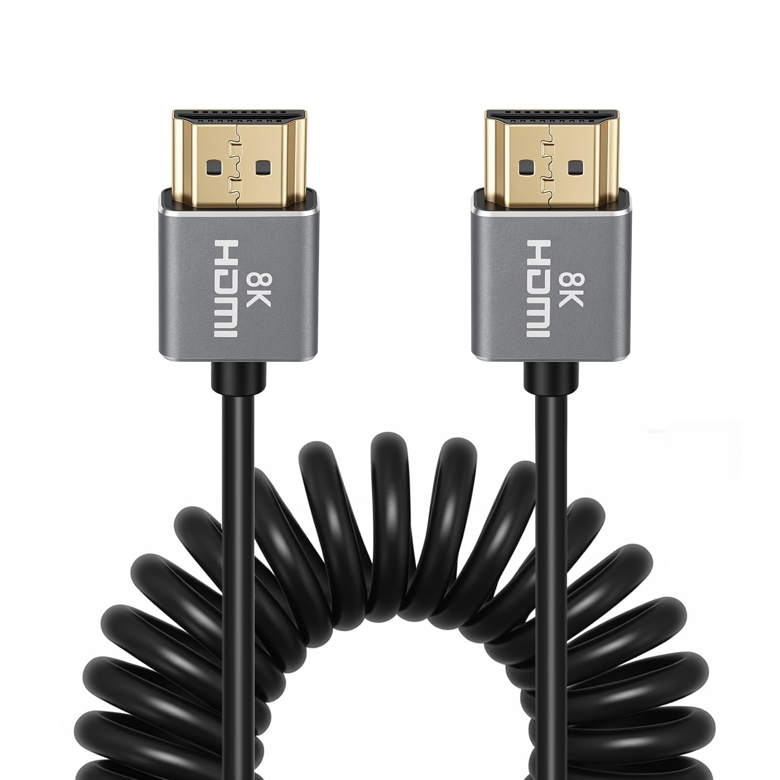 Cabo HDMI 8K HDMI 2.1 HDMI para Xbox Serries X PS5 PS4 PS4 Chromebook Laptops 60Hz HDMI Splitter Cable Digital Cable (HDMI-HDMI, enrolado)