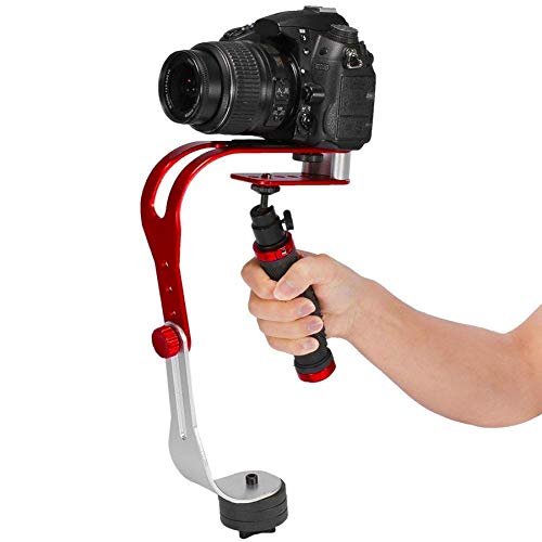Steadycam Estabilizador Para Celular Smartphone e Câmera Profissional DSLR Vermelho 5D2