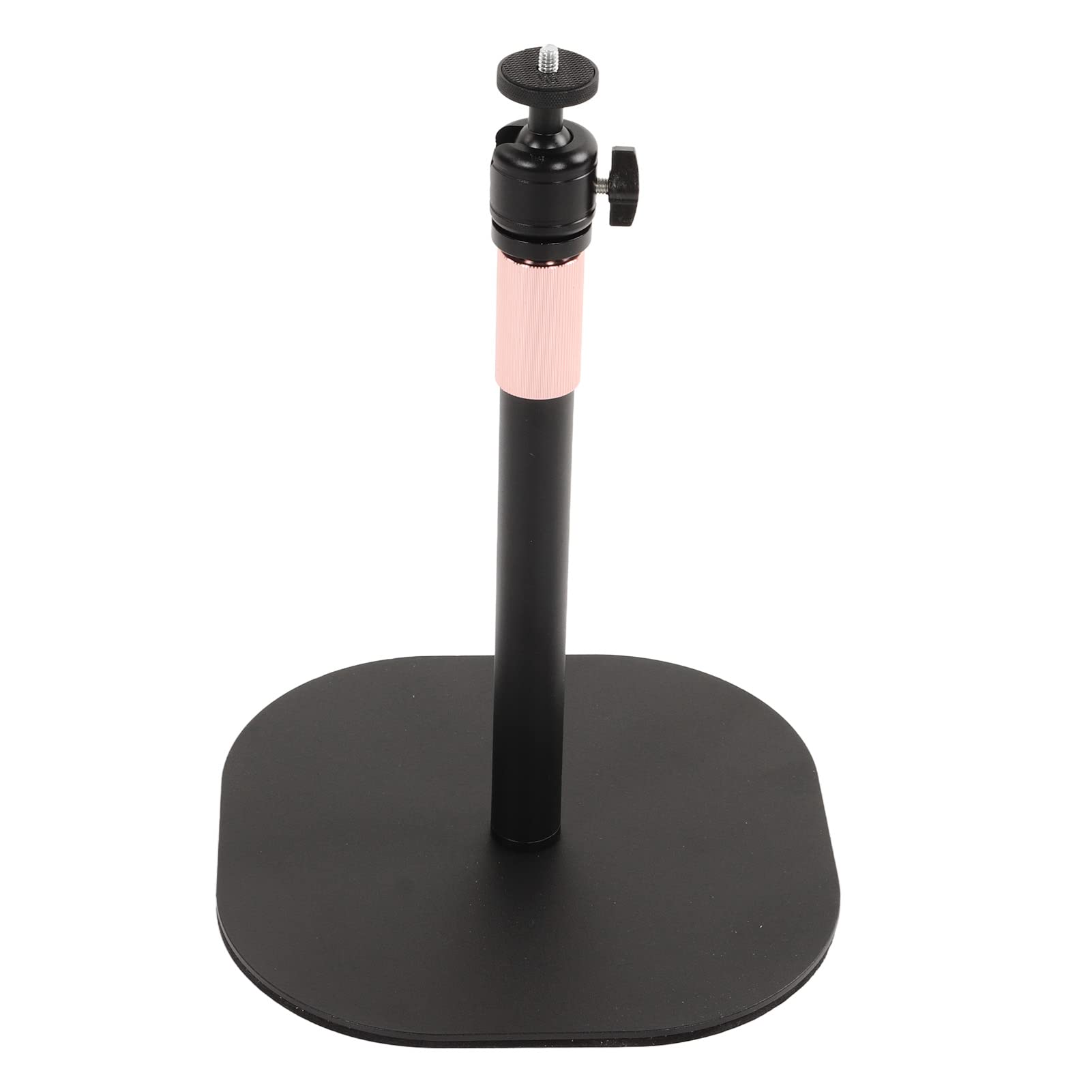 Jiawu Suporte de Chão Com Tripé Telescópico para Estabilizador de Câmera | Suporte de parafuso de 1/4 pol., rotação de 360 ​​graus, poste ajustável de 25-40 cm, base de liga de aço, para projetor de