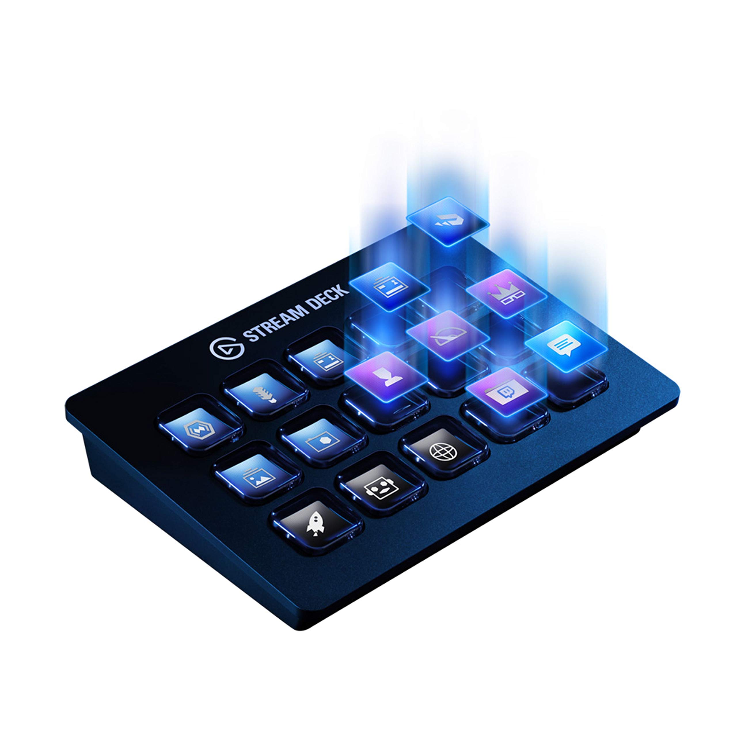 Stream Deck Elgato Médio, 15 Teclas Personalizáveis de LCD, USB Integrado, Preto - 10GAA9901