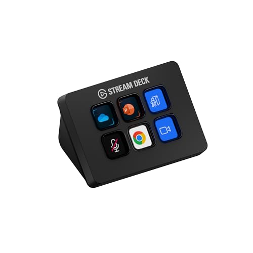 Stream Deck Elgato Mini, 6 Teclas Personalizáveis de LCD, USB Integrado, Preto - 10GAI9901