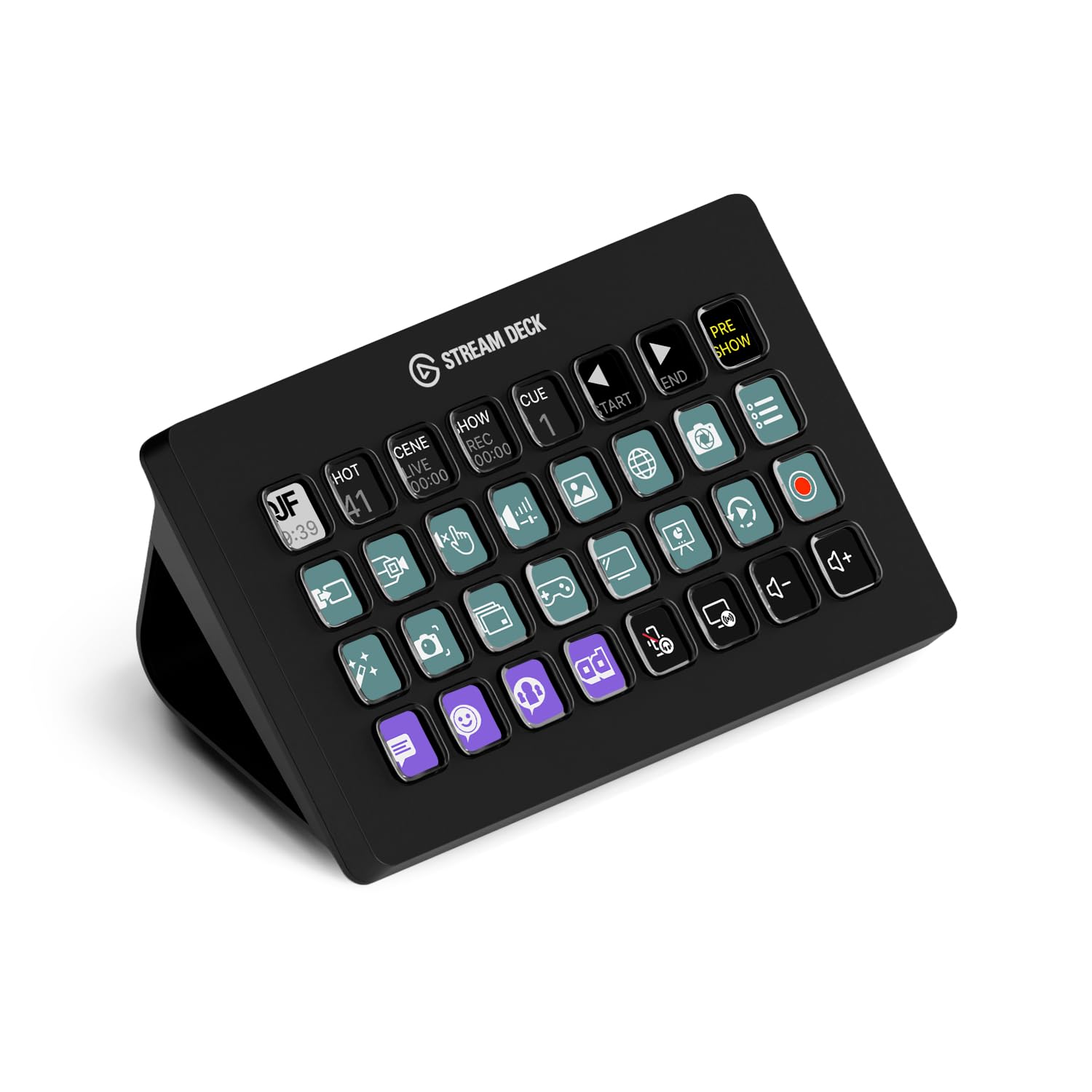 Stream Deck Elgato XL, 32 Teclas Personalizáveis de LCD, USB Integrado, Preto - 10GAT9901
