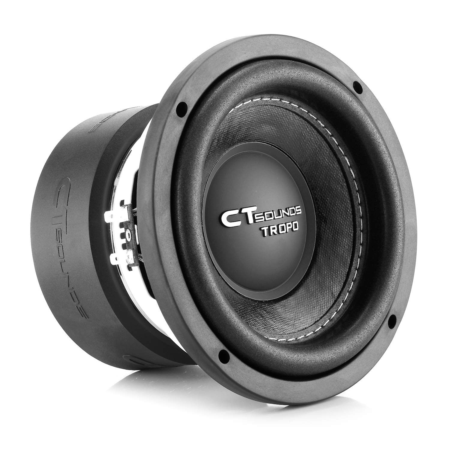 CT Sounds Subwoofer automotivo TROPO-6.5-D4 de 6,5 polegadas duplo 4 Ohm, 400 watts no máximo