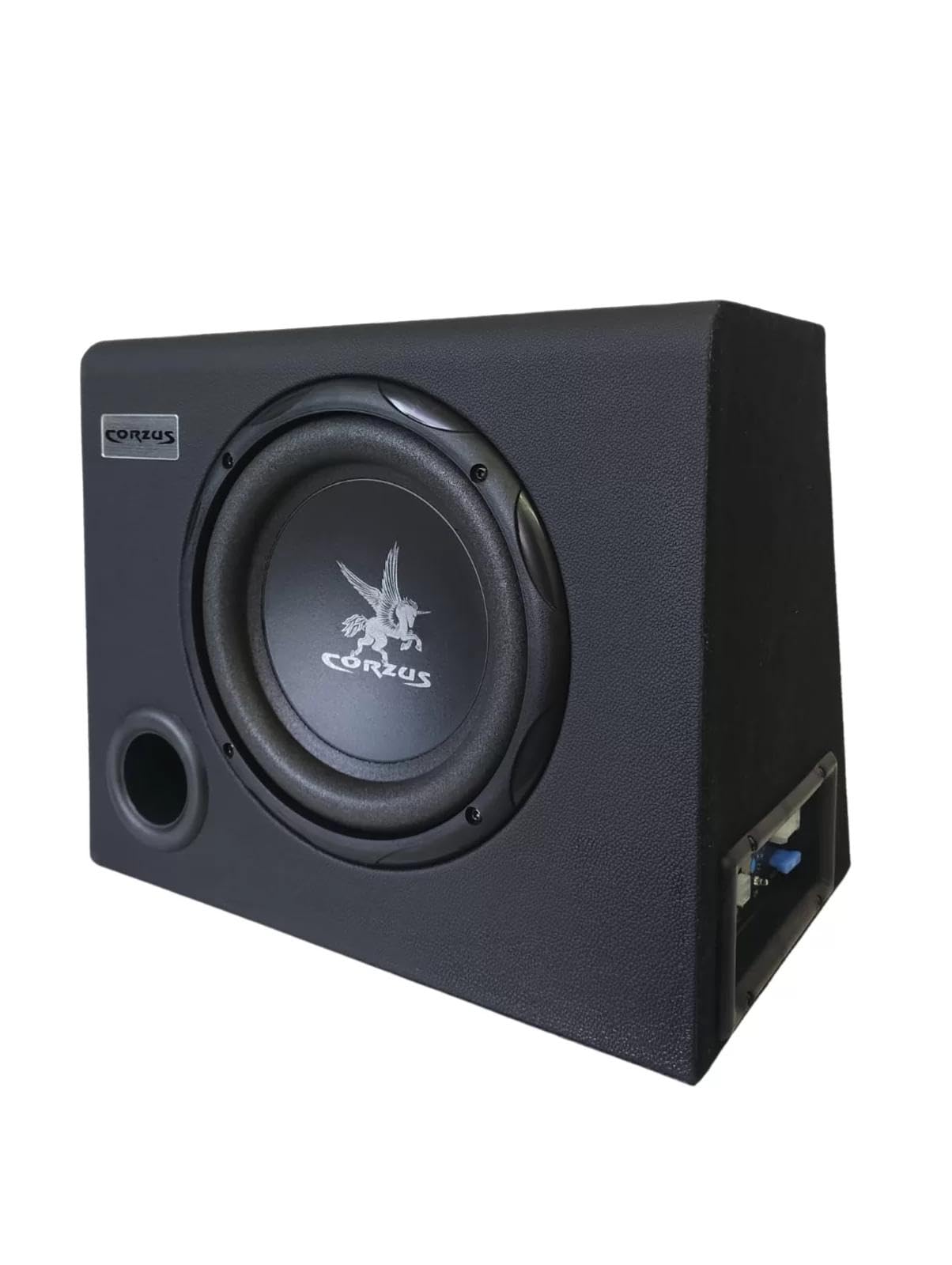 Caixa Subgrave Automotiva Amplificada Corzus CXS200 8" Universal, MDF, Compacta, Ideal para Pick Ups, Subwoofer 8 polegadas, 200 Watts RMS