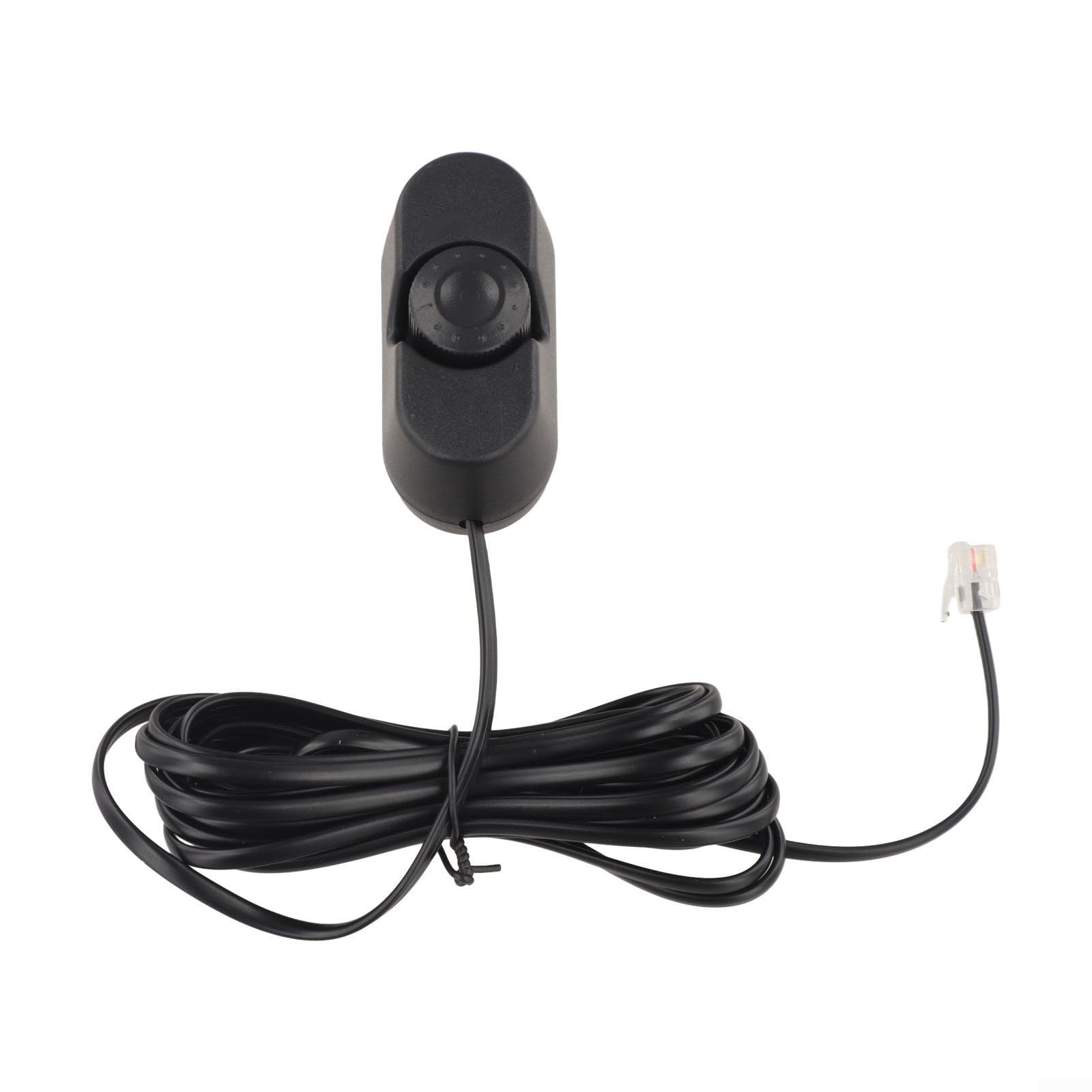 Controle remoto de volume do subwoofer do carro com cabo 4M, operação do botão com fio para fácil ajuste e melhor equilíbrio de som em sistemas de áudio automotivos