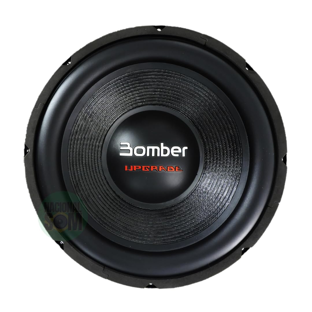 Bomber Upgrade Subwoofer 12 Polegadas, 500W RMS, Bobina Dupla 4+4 Ohms