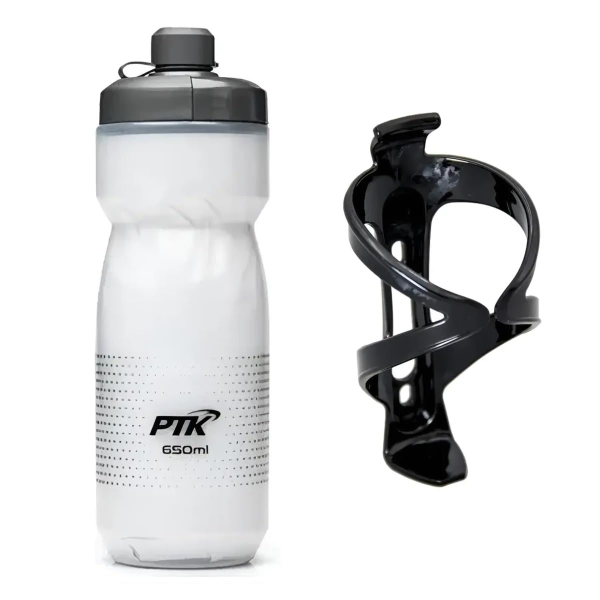 GARRAGA TÉRMICA PTK 650ML BICO INTELIGENTE + SUPORTE DE CARAMANHOLA IMPORTADO