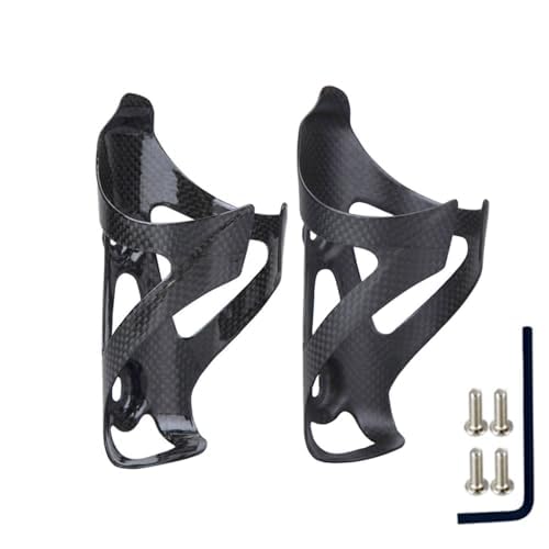 Suporte De Caramanhola Carbono 24g Compatível Com Bike E | Fibra Carbono, 24g, Encaixe Lateral, Brilhante, Fosco, 5.9x2.8x2.8 Polegadas, Parafusos Incluidos, Alta Densidade