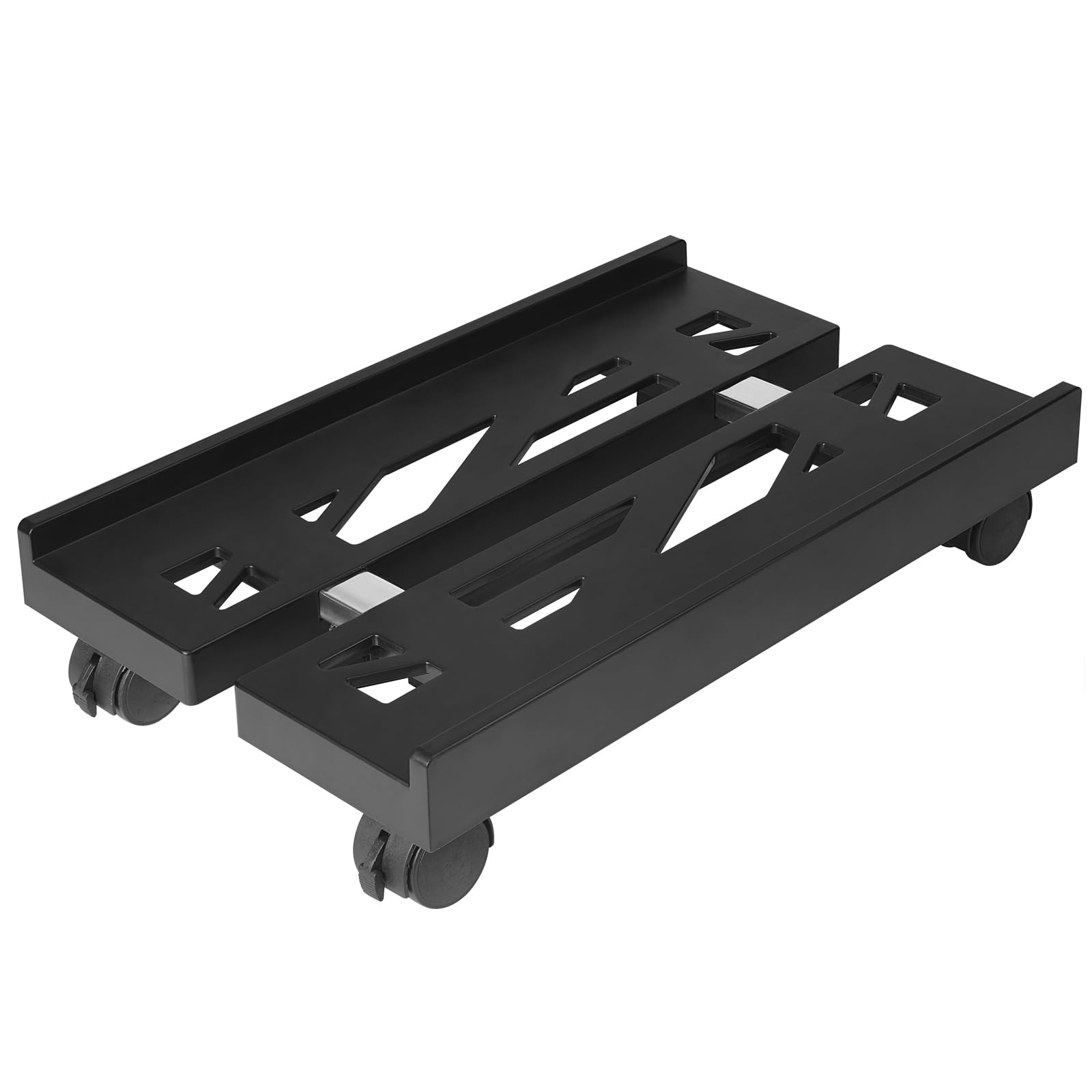 BYMECOST Suporte de torre de computador móvel, suporte ajustável para PC com 4 rodas | Suporte de CPU para a maioria dos PCs sob mesa, ventilado sob a mesa suporte de torre de PC para escritório e jogadores
