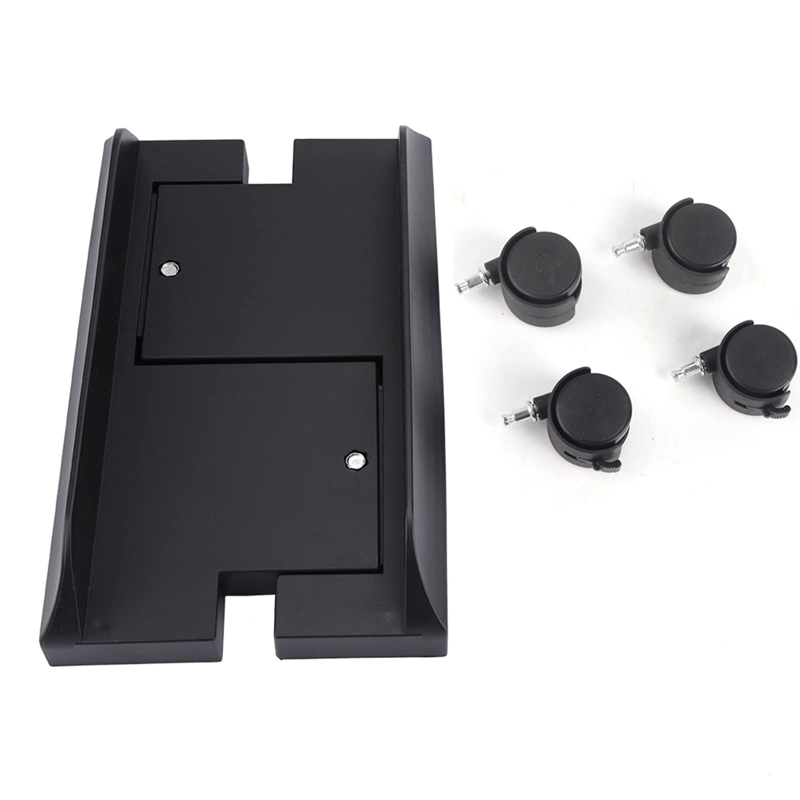 Suporte de Torre de Computador, Preto | Suporte de CPU Móvel, Ajustável, Para Tapete de Chão, Para Jogos e PC
