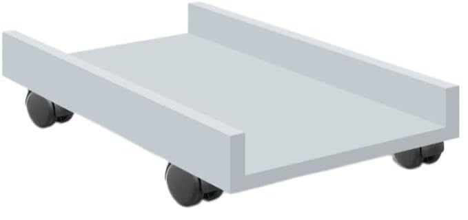 Suporte De Gabinete Computador Cpu Com Rodas Em Mdf(Suporte 2,Branco) |